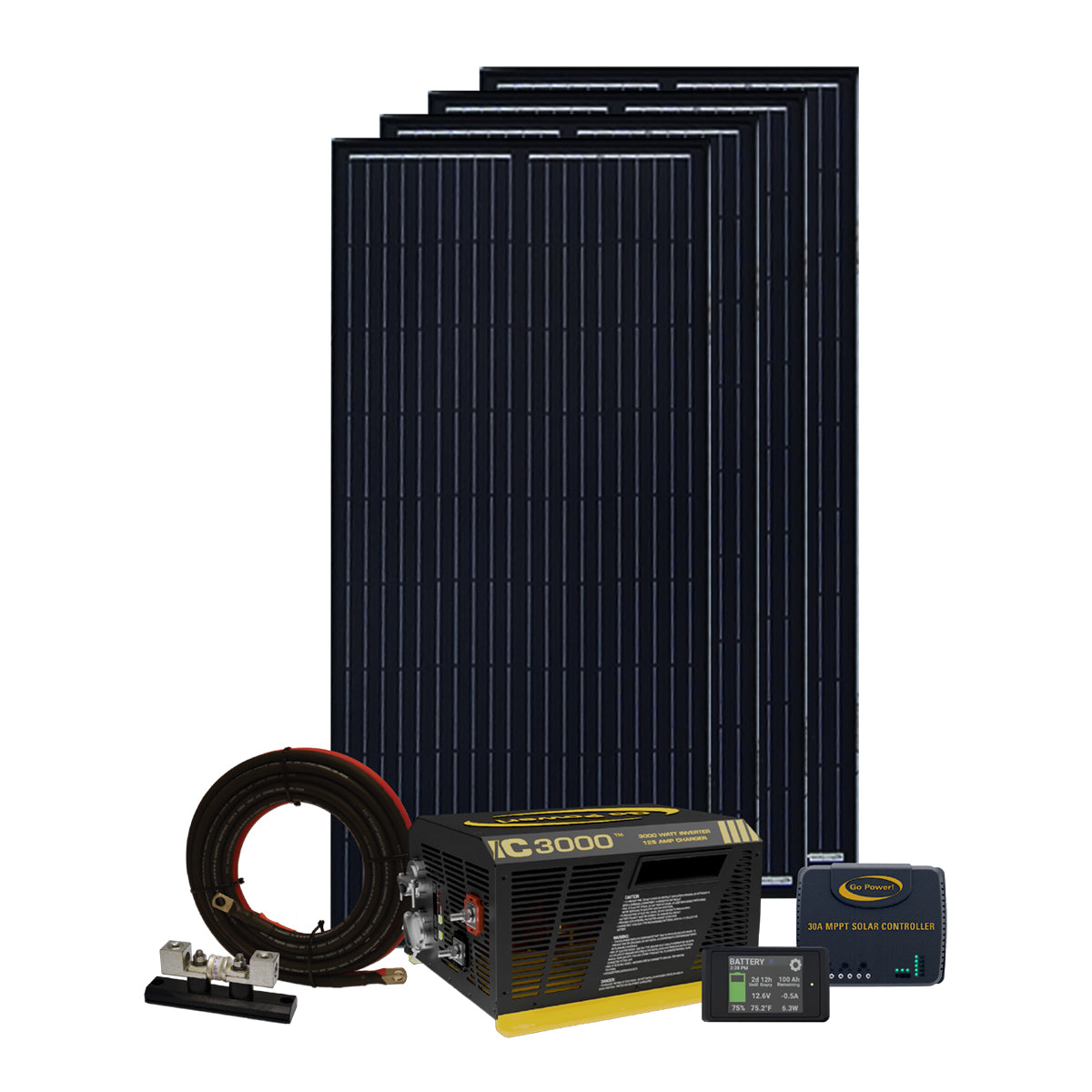 Go Power! PowerTrak™ 800-Watt Solar &amp; Inverter/Charger System