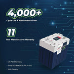 Epoch Batteries 48V 30Ah GC2 - Golf Cart LiFePO4 Lithium Battery - Green Vista Living