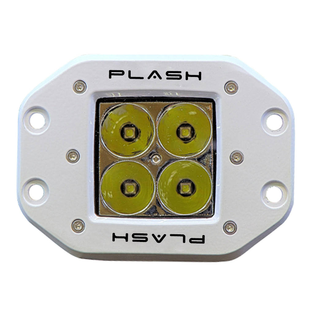 Plashlight 40W Flush Mounted LED Lights - White Housing