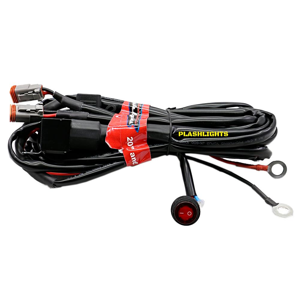 Plashlight Wiring Harness - 2 x 120W (up to 20" bar or equivalent)
