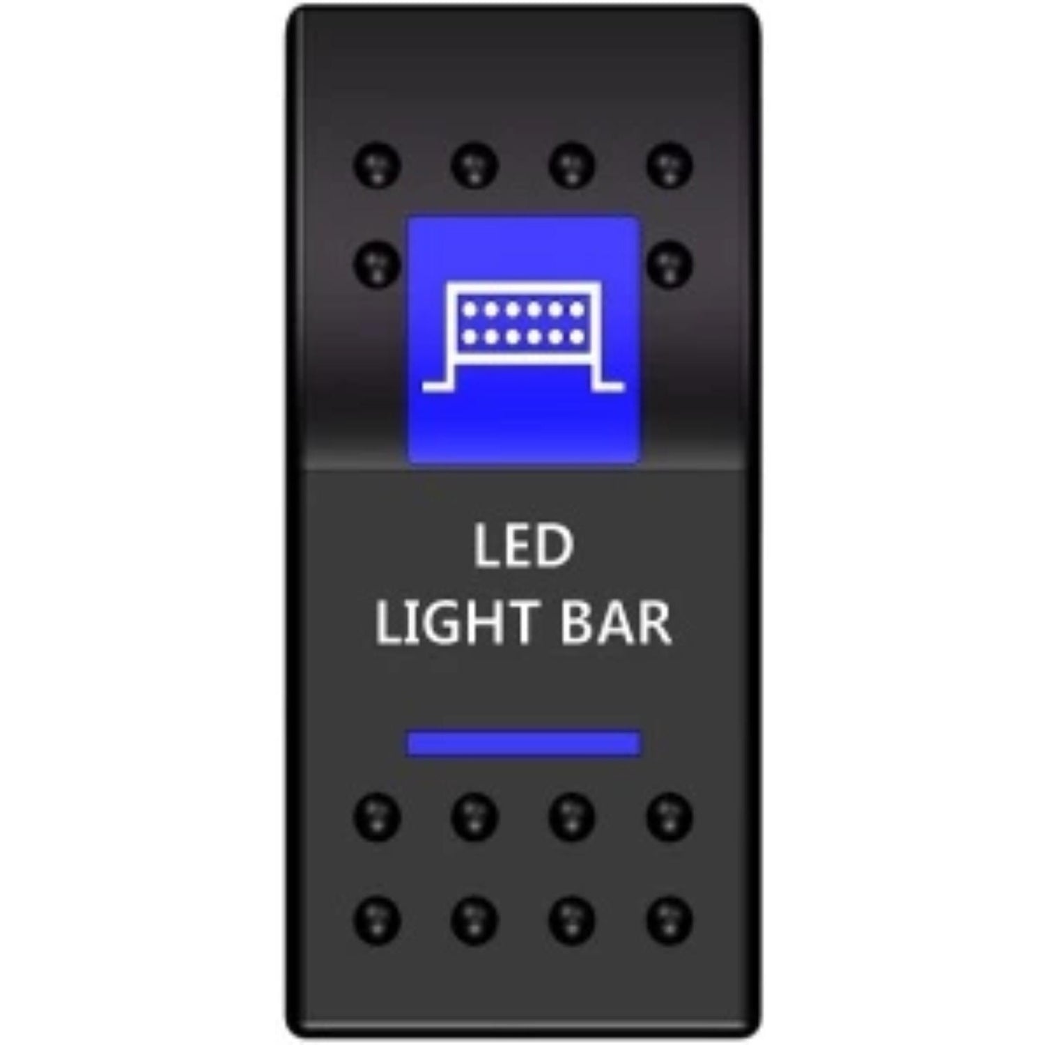 Plashlight Double Row LED Light Bar -  Rocker Switch
