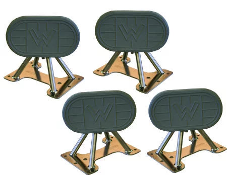Weaver Industries C1208SS Universal Swivel 316 Stainless Steel Dinghy Chocks (1,000 lbs Capacity - 8" High)