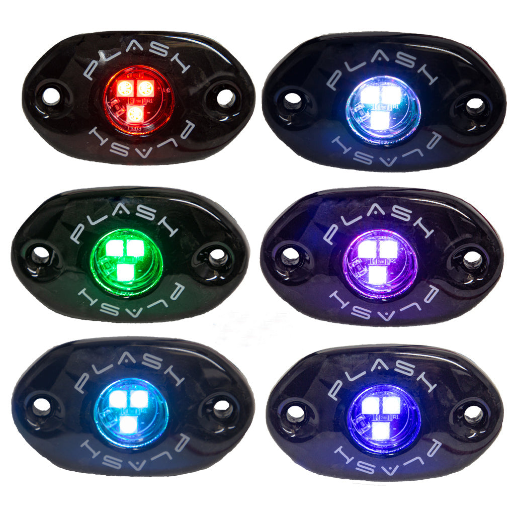 Plashlight CORPUS - RGB Carbon Fiber LED Deck Light - Black Housing