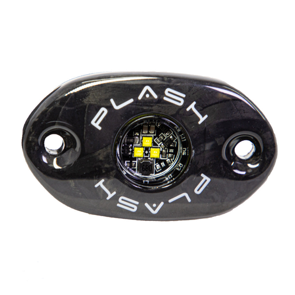 Plashlight CORPUS - Cool White Carbon Fiber LED Deck Light - Black Housing