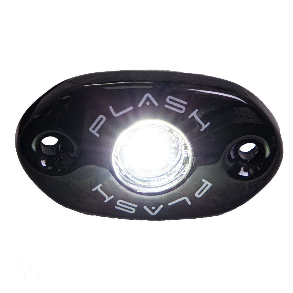 Plashlight CORPUS - Cool White Carbon Fiber LED Deck Light - Black Housing