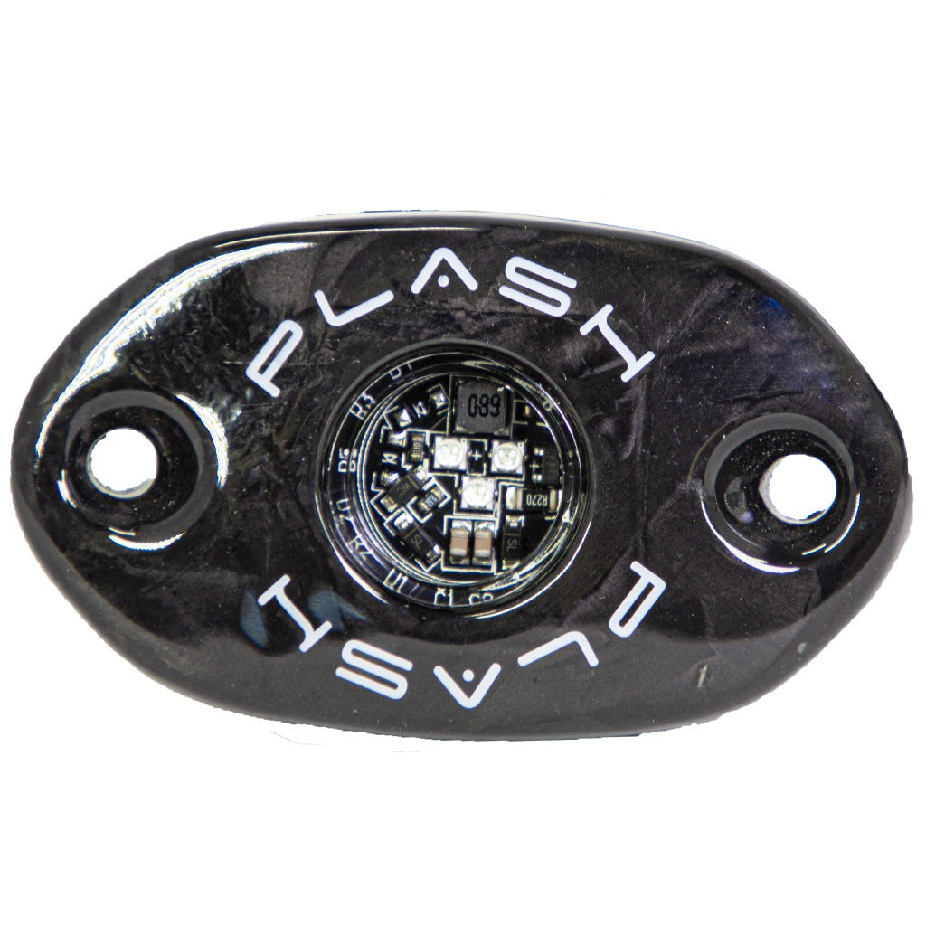 Plashlight CORPUS - Green Carbon Fiber LED Deck Light - Black Housing