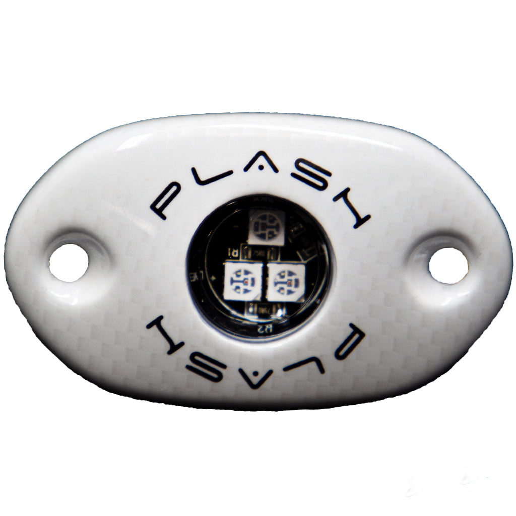 Plashlight CORPUS - RGB Carbon Fiber LED Deck Light - White Housing