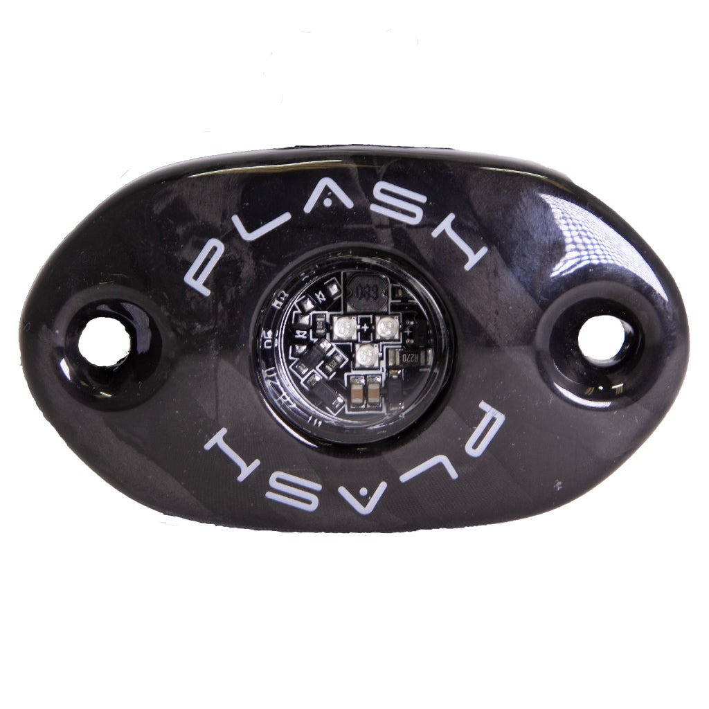 Plashlight CORPUS - Blue Carbon Fiber LED Deck Light - Black Housing