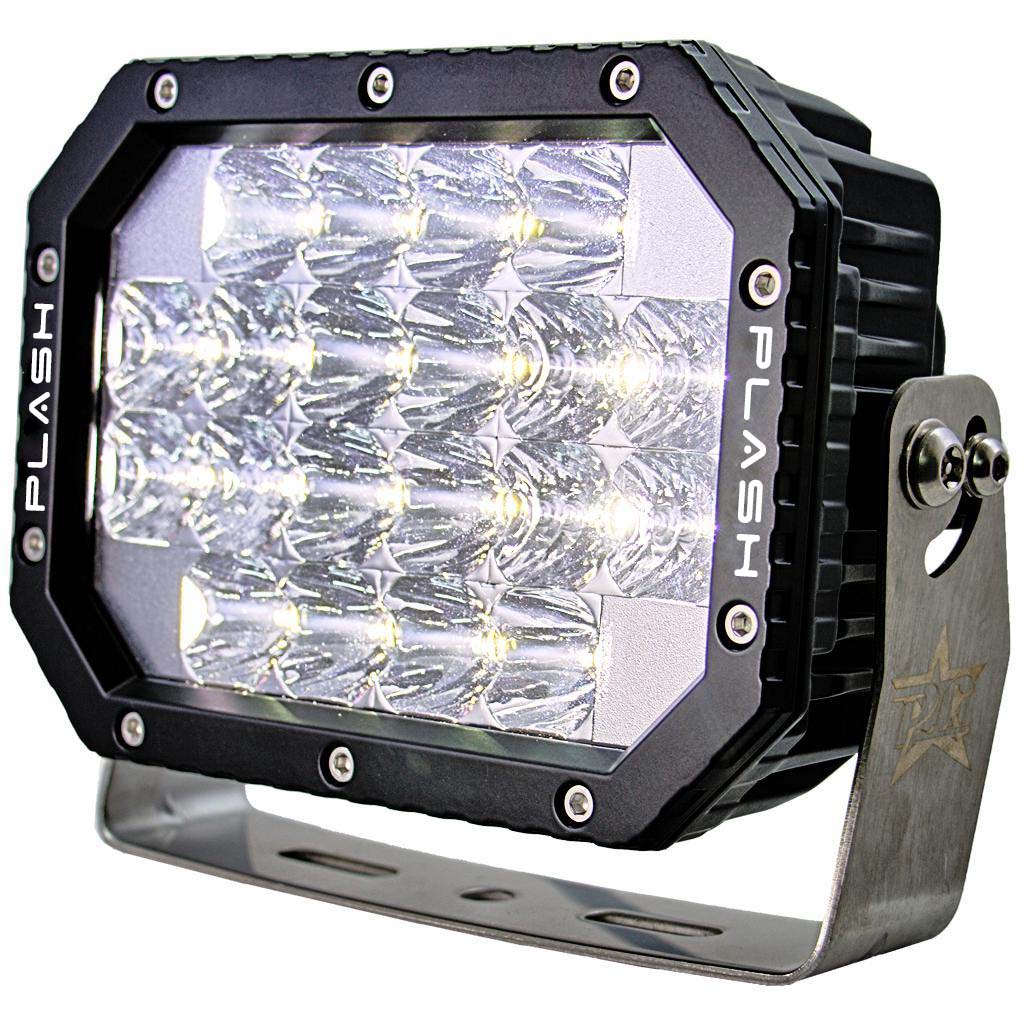 Plashlight Quad LED Search Light - Black Marine Housing