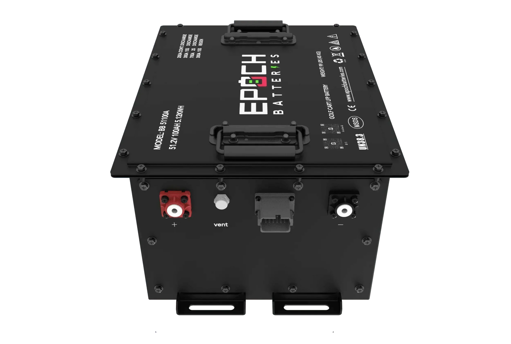 Epoch Batteries 48V 105Ah (Other) Lithium (LiFePO4) Golf Cart Battery - Complete Kit - Green Vista Living