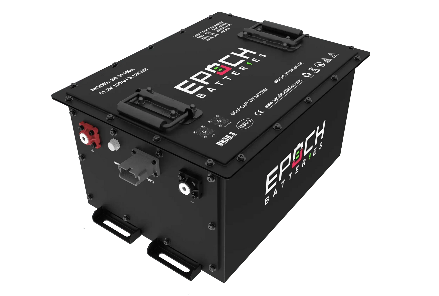 Epoch Batteries 48V 105Ah (Other) Lithium (LiFePO4) Golf Cart Battery - Complete Kit - Green Vista Living